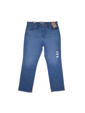 Levis 724 High-Rise Slim Straight Cropped Jeans Hypersoft Womens Size 18 W34